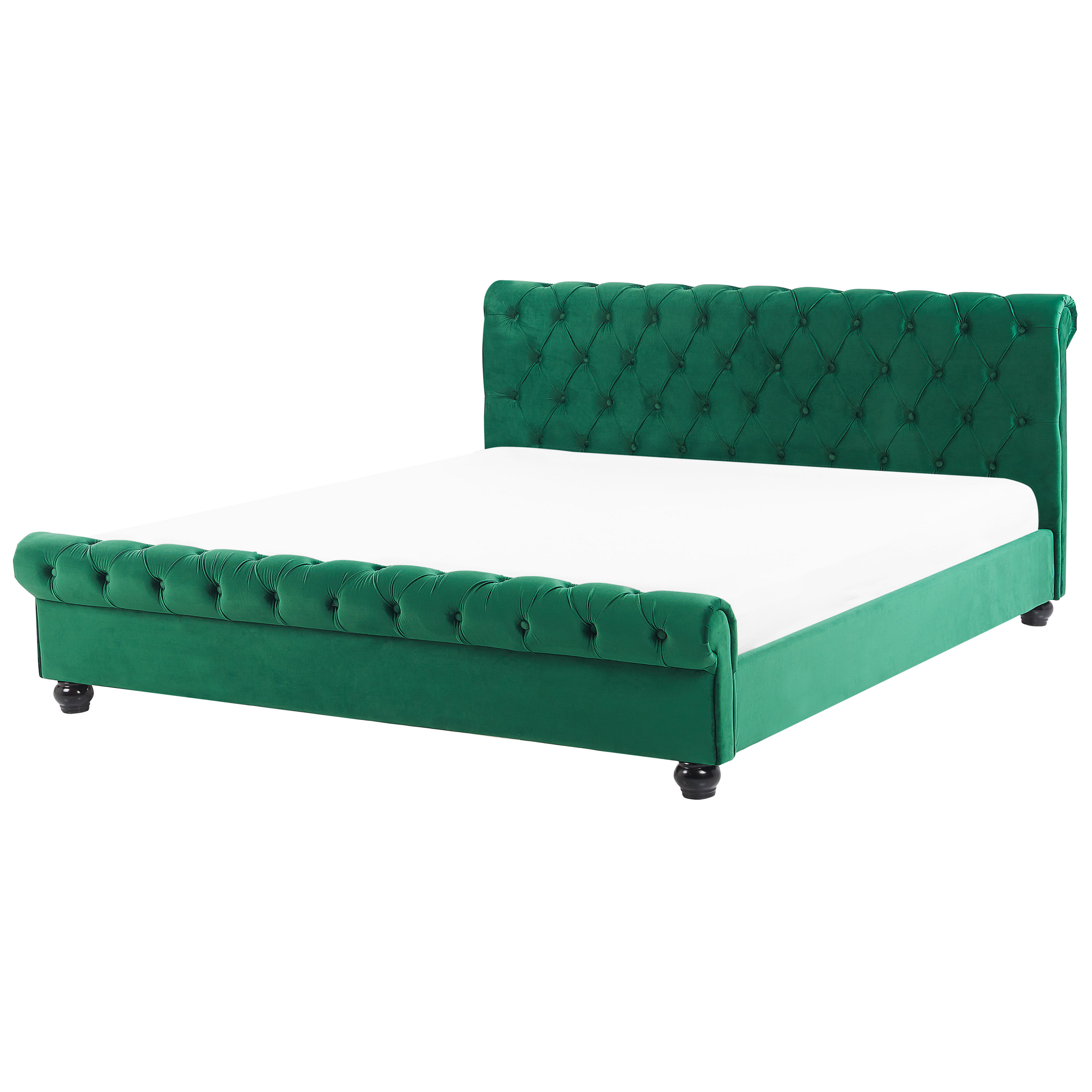 Sänky Sametti AVALLON 180 x 200 cm Smaragdinvihreä
