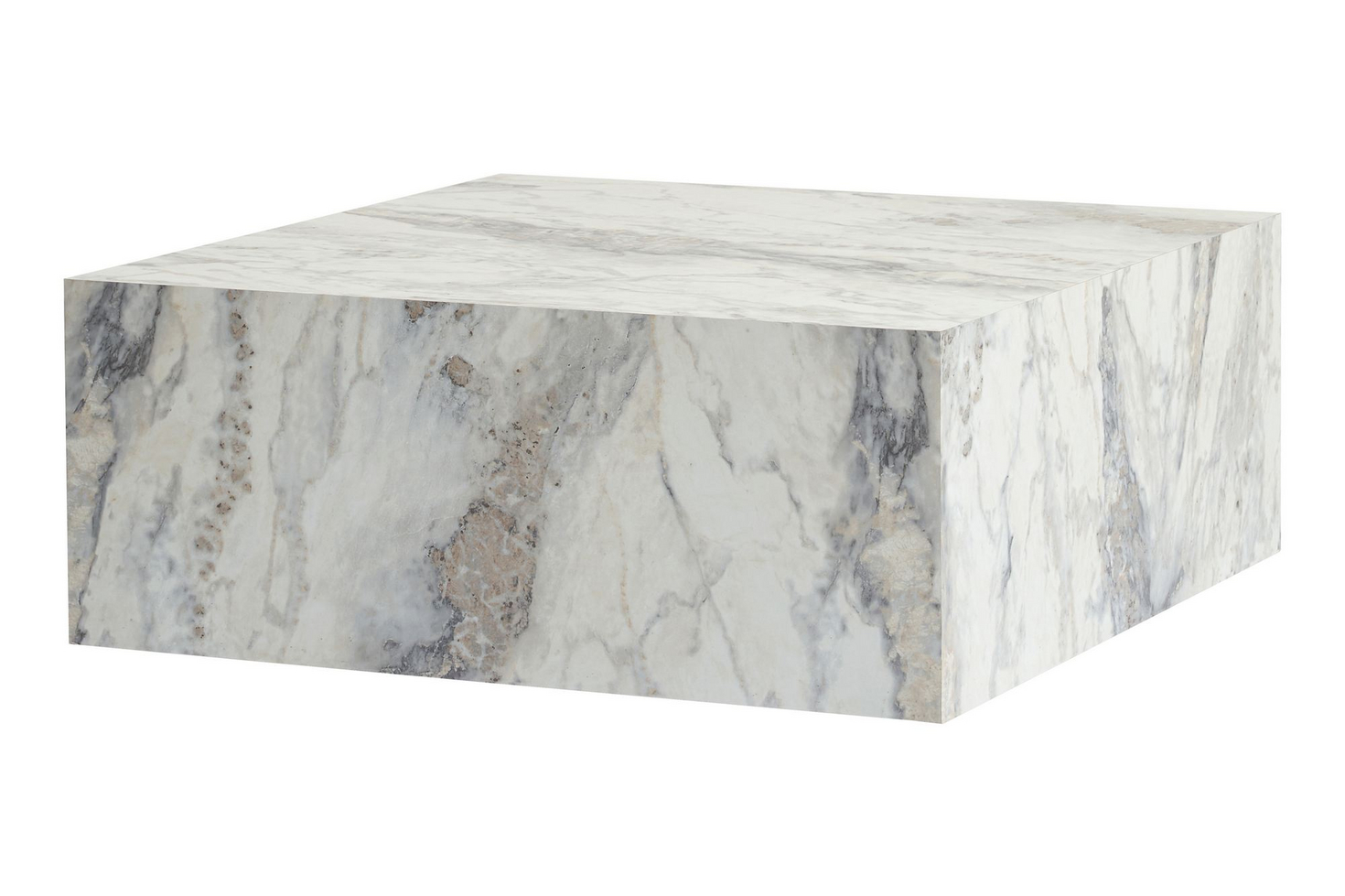 Norda Design Moderni sohvapöytä, 90 x 35 x 90 cm | 100 % MDF, 18 mm paksu | Tyylikäs ja käytännöllinen muotoilu