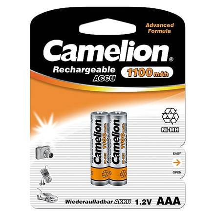 Camelion | AAA/HR03 | 1100 mAh | Ni-MH-akut | 2 kpl.