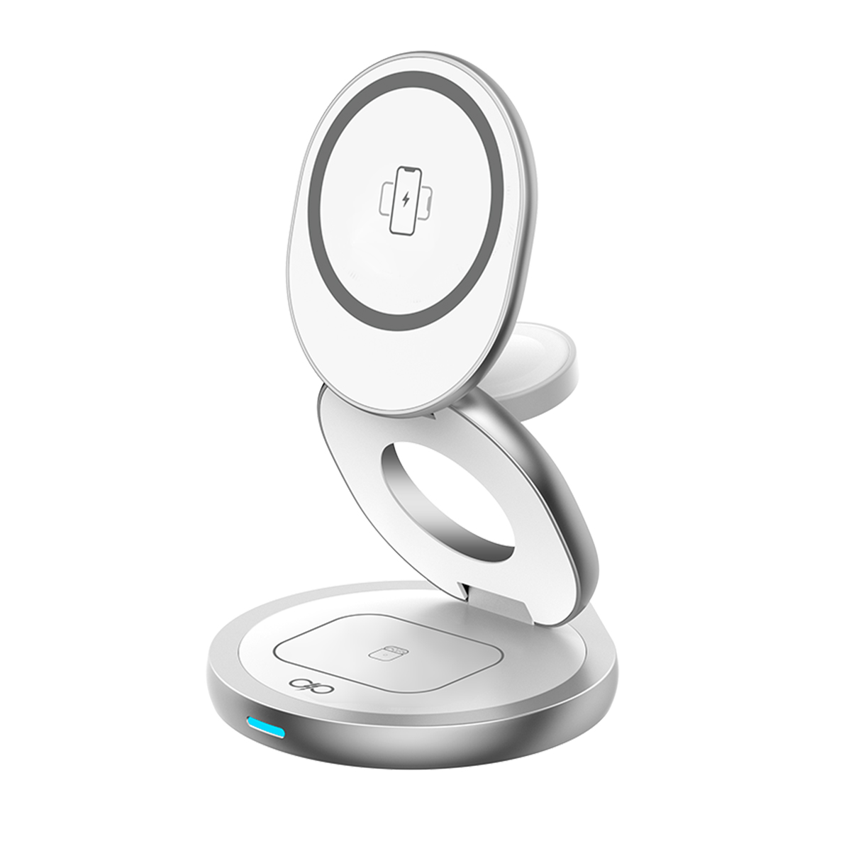 Langaton Qi 3 / MagSafe 15W latausasema 3 aluetta taitettava