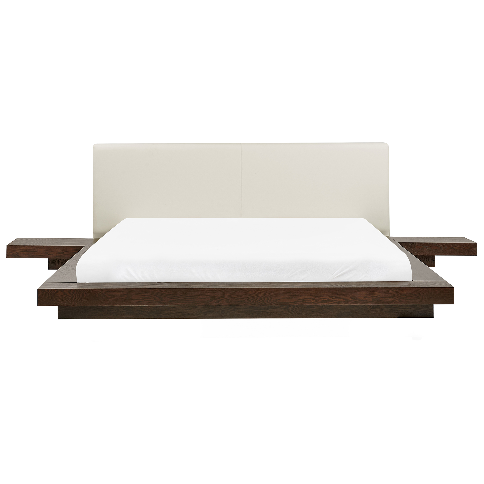 Sänky keinonahka ZEN 180 x 200 cm Tumma saarni