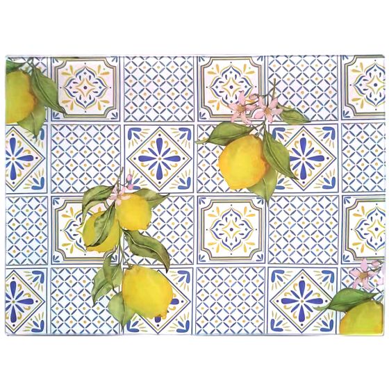 Leikkuulauta lasi Allesken Aria 40x30 keltainen 1pc
