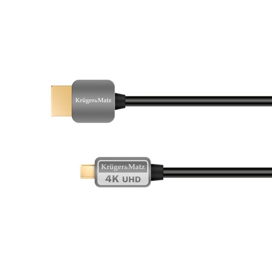 HDMI - micro HDMI -kaapeli 3m 4K Kruger&Matz