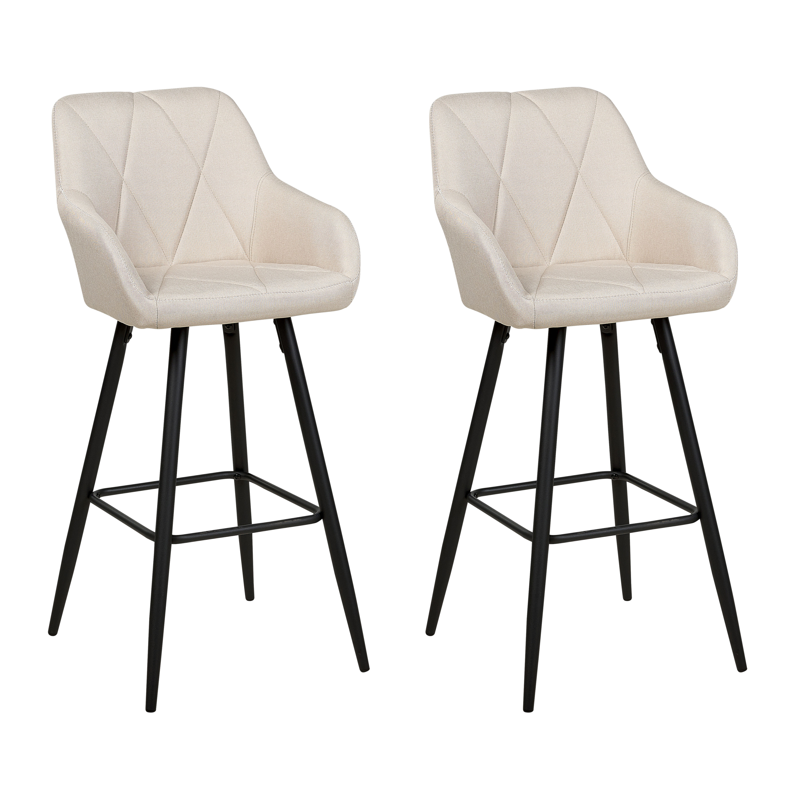 Baarituolisetti 2 kpl DARIEN Vaaleanbeige