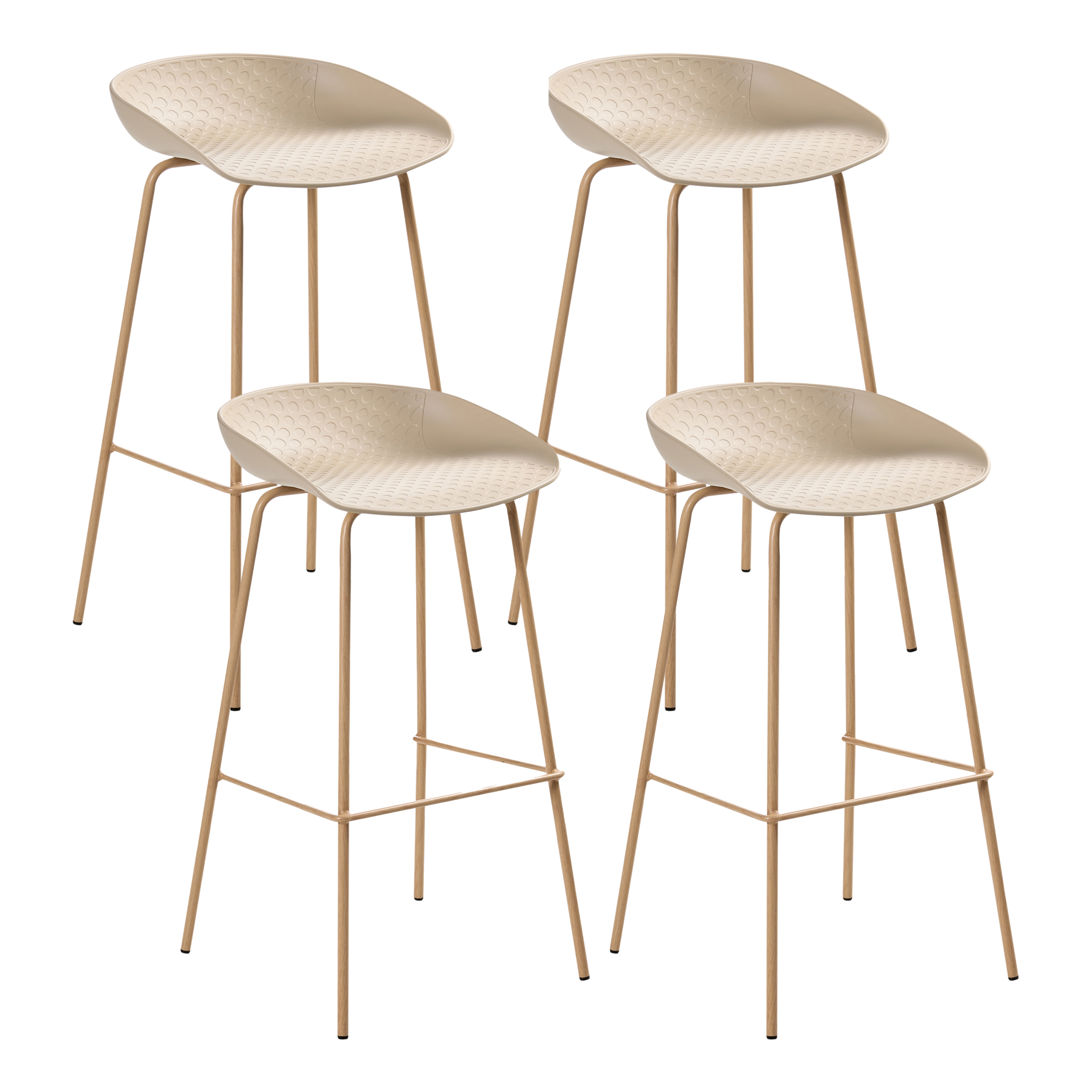 Baarituolisetti 4 kpl VENLO Beige