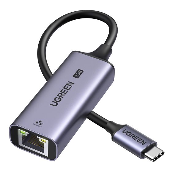 Sovitin Ethernet-verkkokortti USB-C - RJ45 2.5G Harmaa