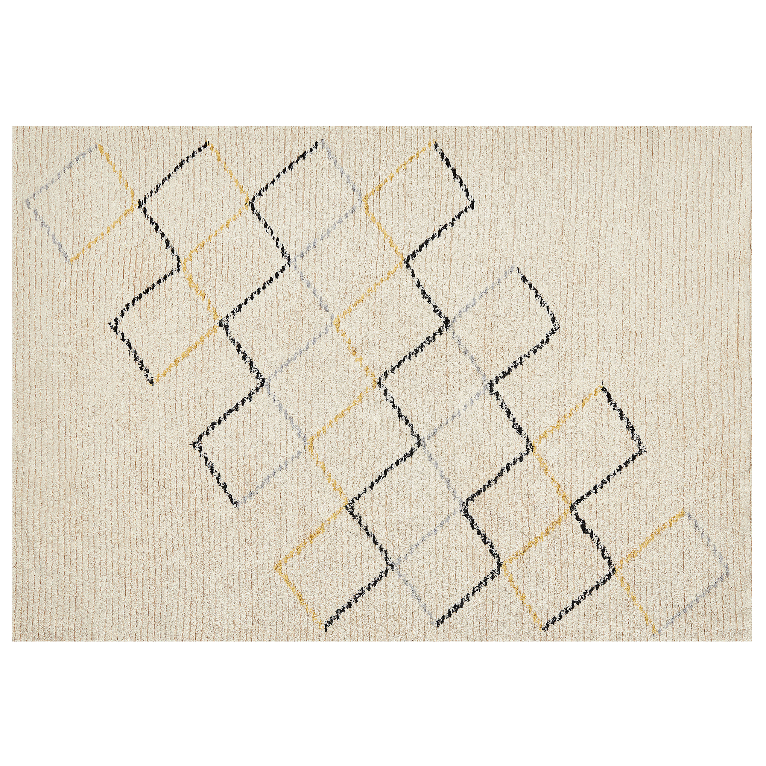 Matto TEZPUR Beige 160 x 230 cm Puuvilla