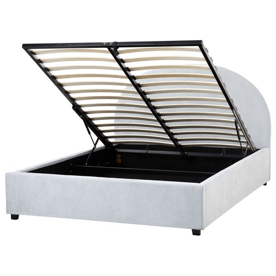 Sänky säilytystilalla kangas VAUCLUSE 140 x 200 cm Vaaleansininen