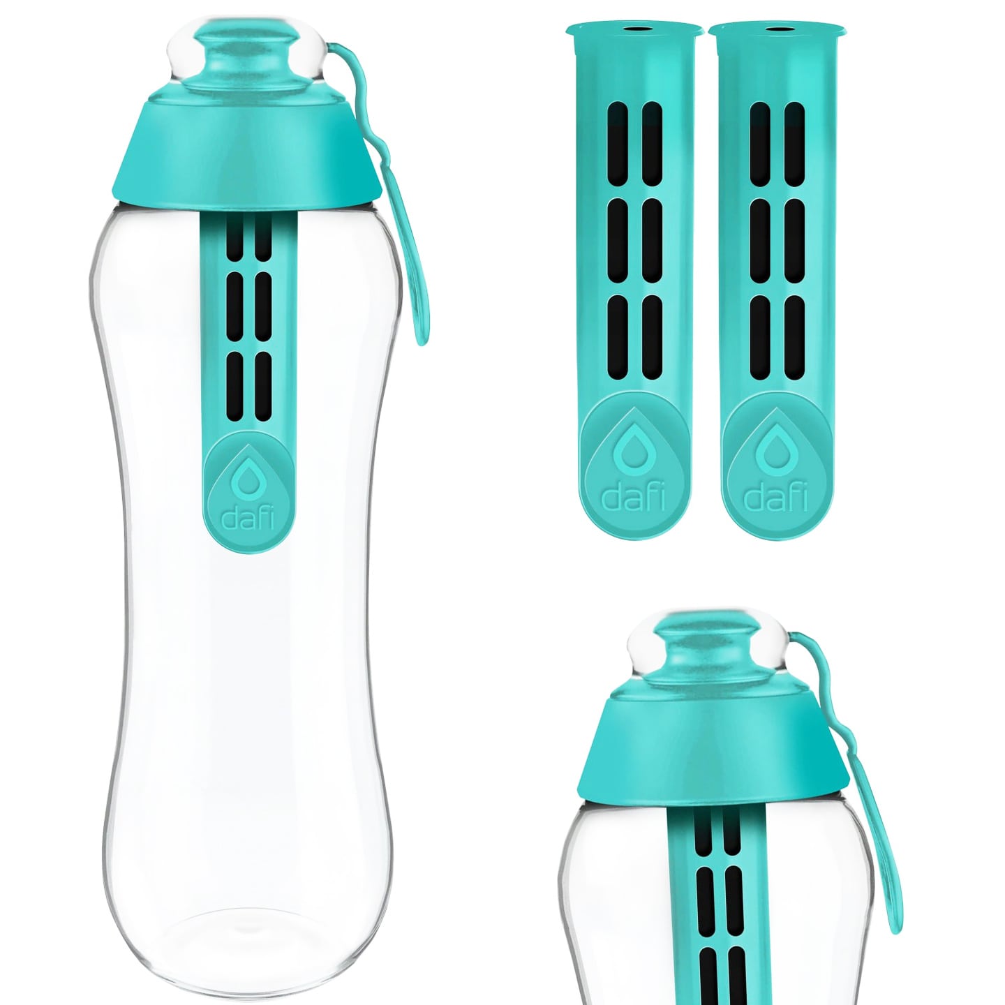 Dafi minttuvesisuodatinpullo 0,7l + 2 suodatinta