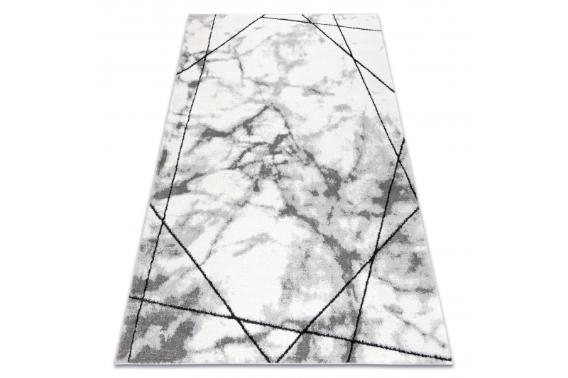 Matto moderni COZY Lina, geometrinen, marmori - harmaa 80x150 cm
