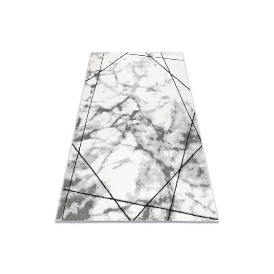 Matto moderni COZY Lina, geometrinen, marmori - harmaa 80x150 cm