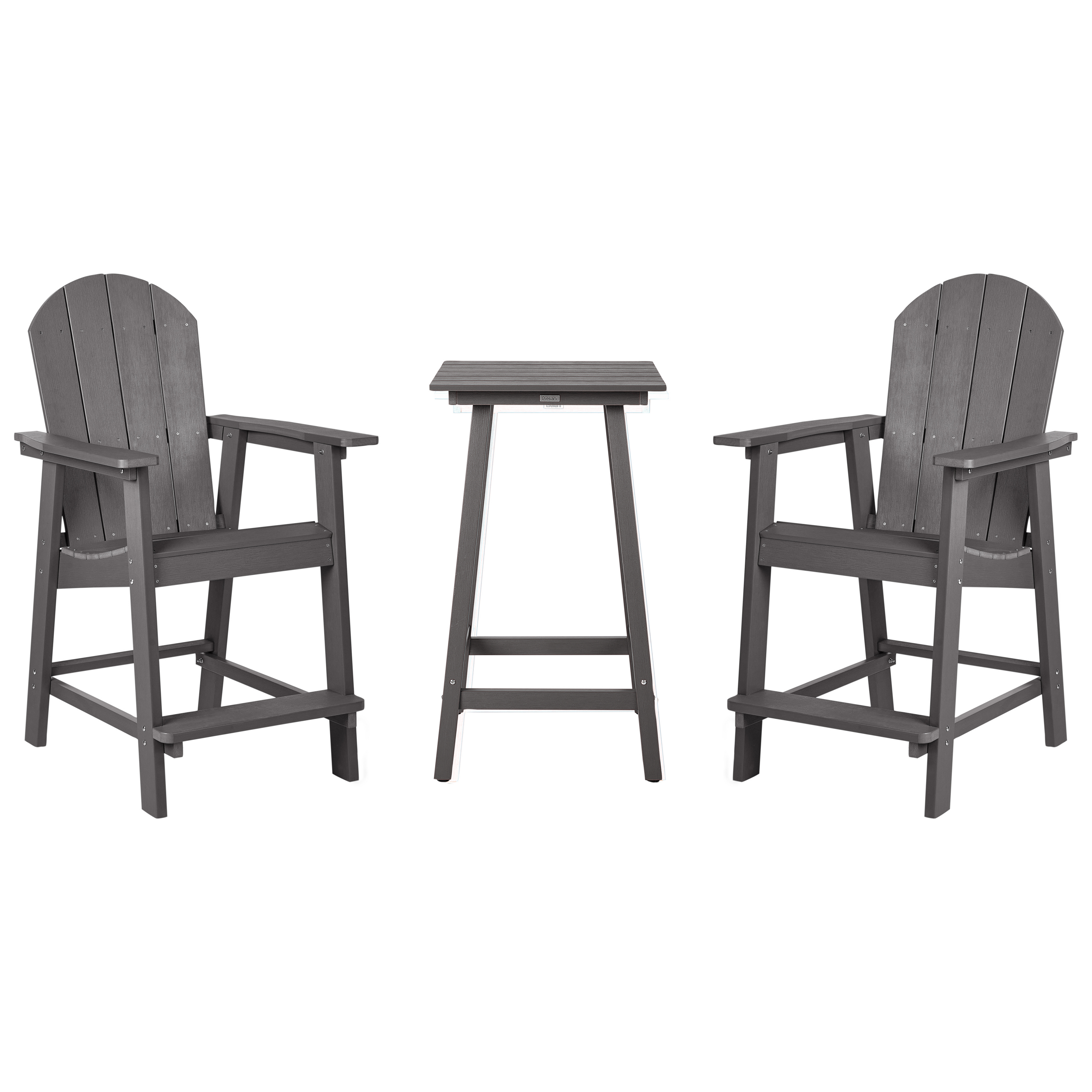 Bistrosetti ADIRONDACK Tummanharmaa