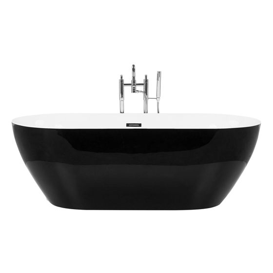 Kylpyamme vapaasti seisova CARRERA 150 x 75 cm Musta