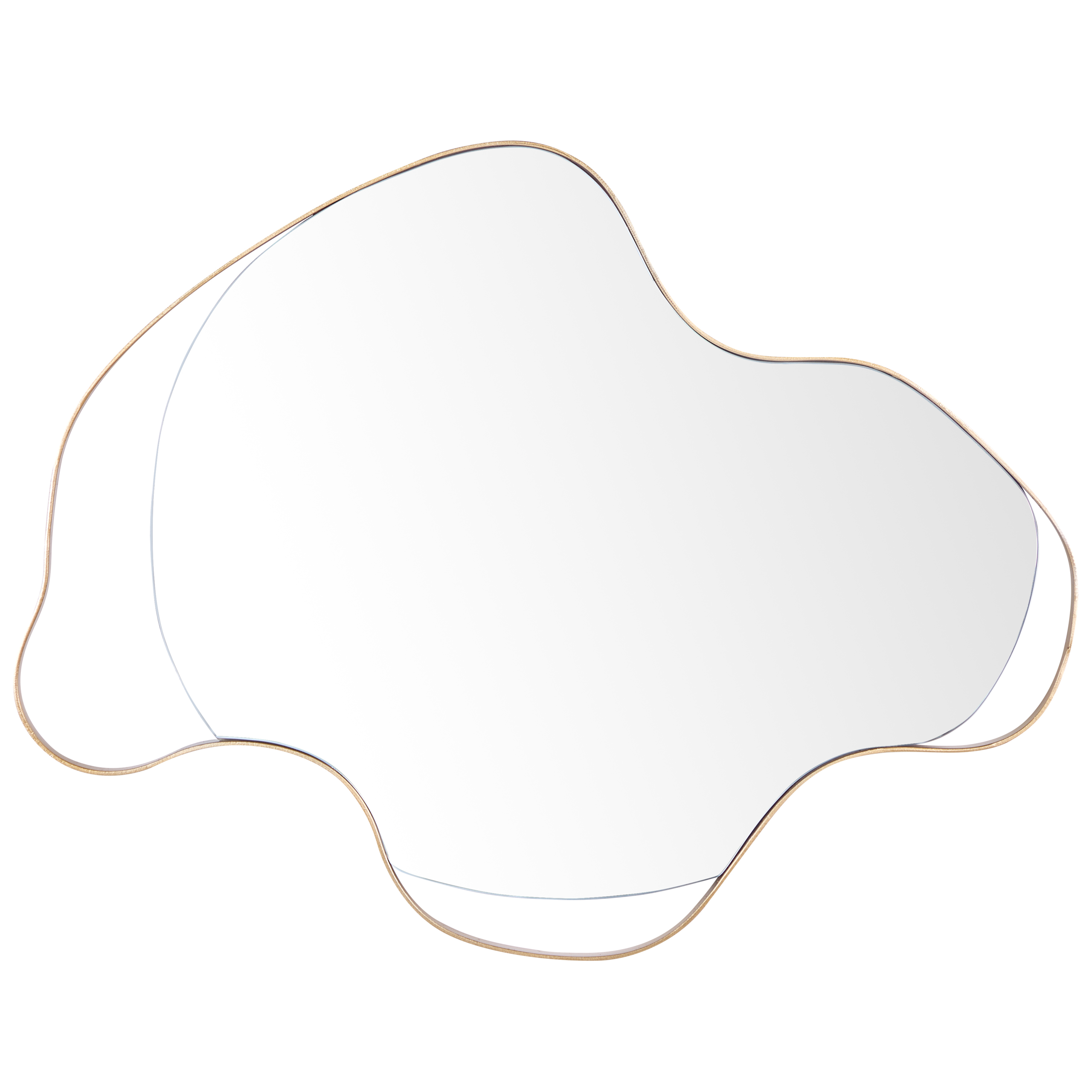 Seinäpeili MELUN 77 cm 59 cm metalli Kulta