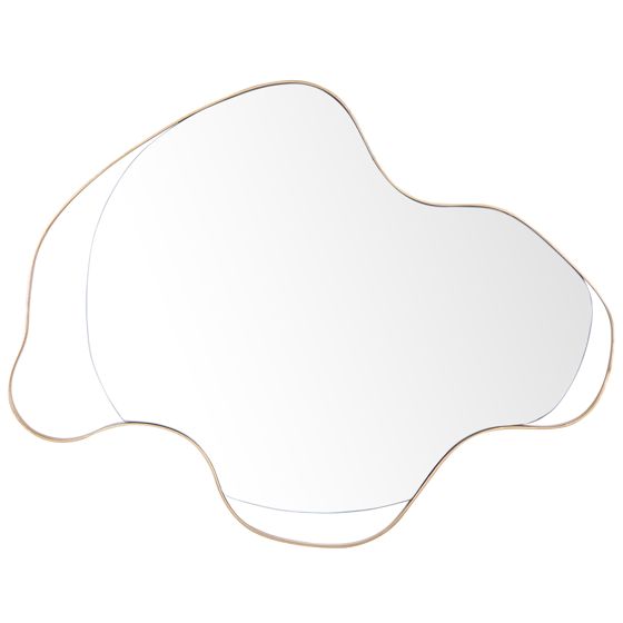 Seinäpeili MELUN 77 cm 59 cm metalli Kulta