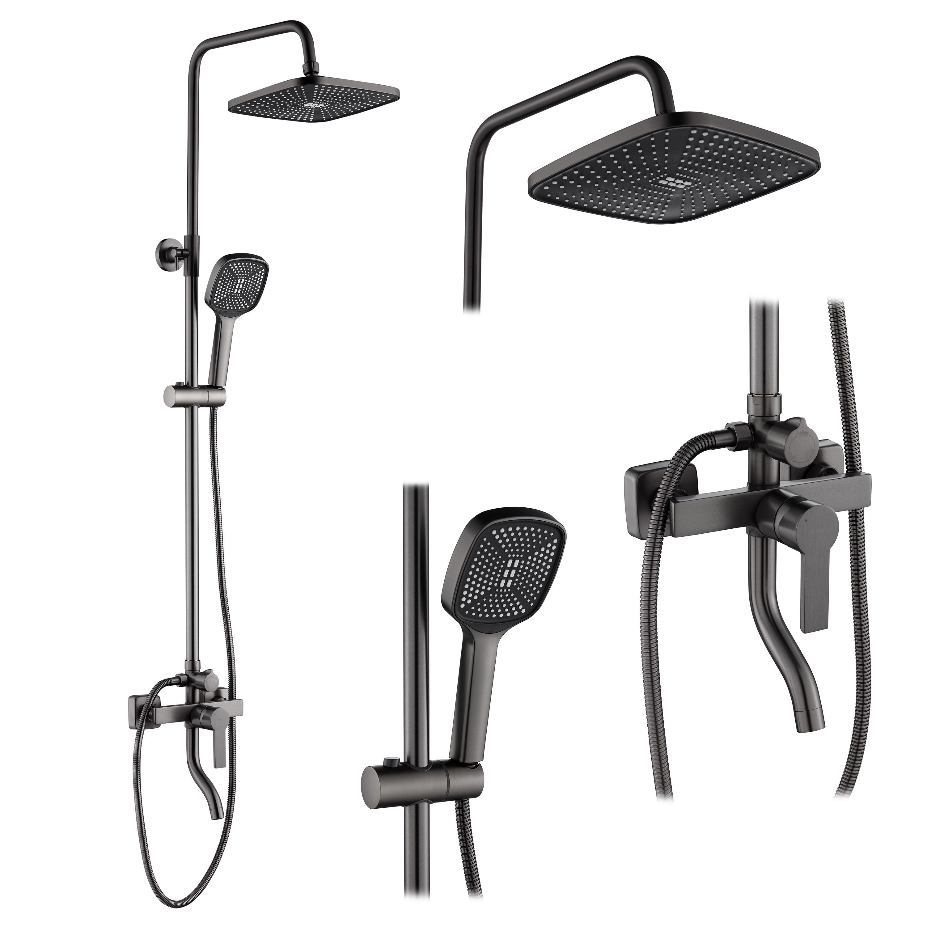 REA suihkusetti MY2021-77H ARGUS titaani, 150X43,5X144CM