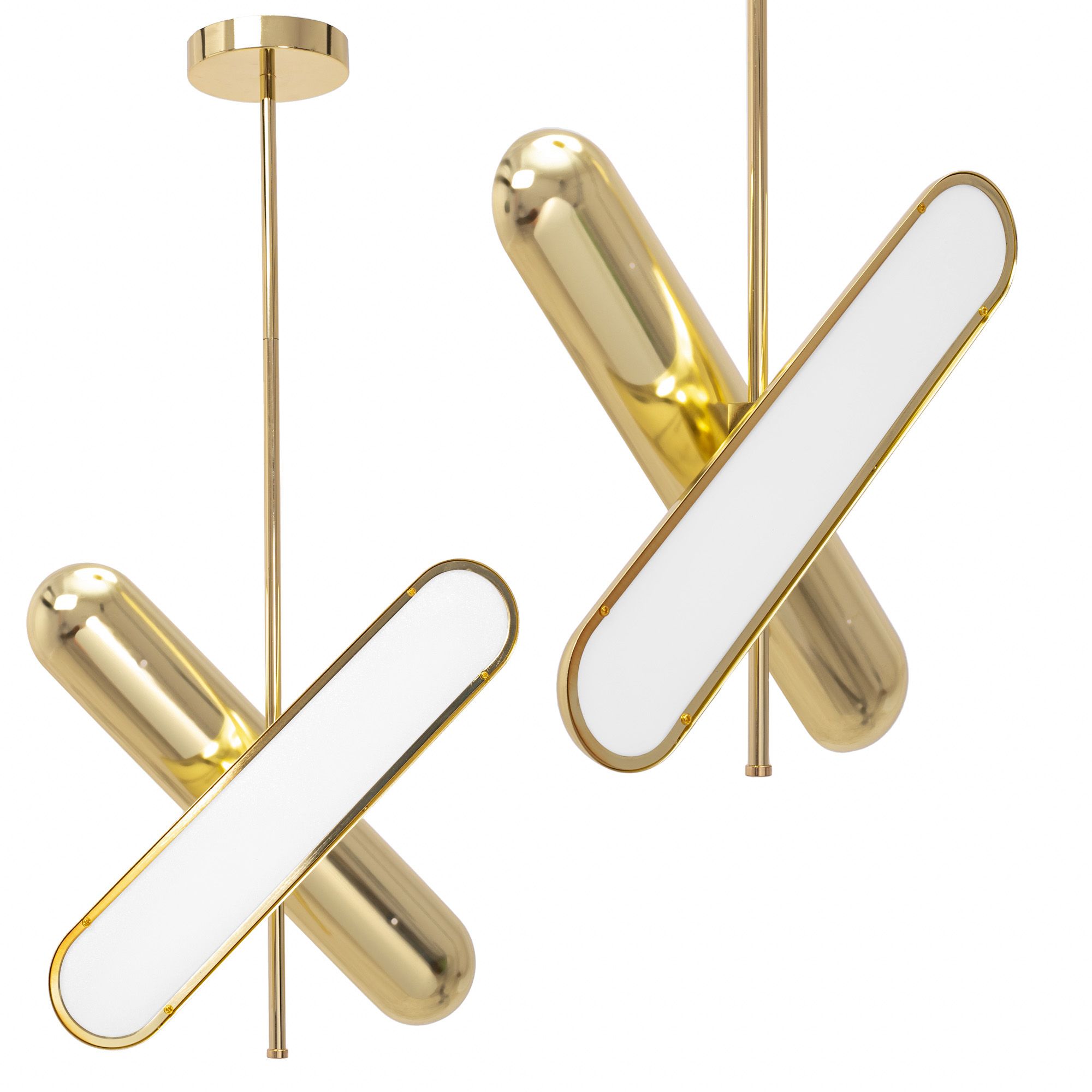 TOOLIGHT riippuvalaisin LED APP832-CP Kulta, 43, 5x9, 2x73cm