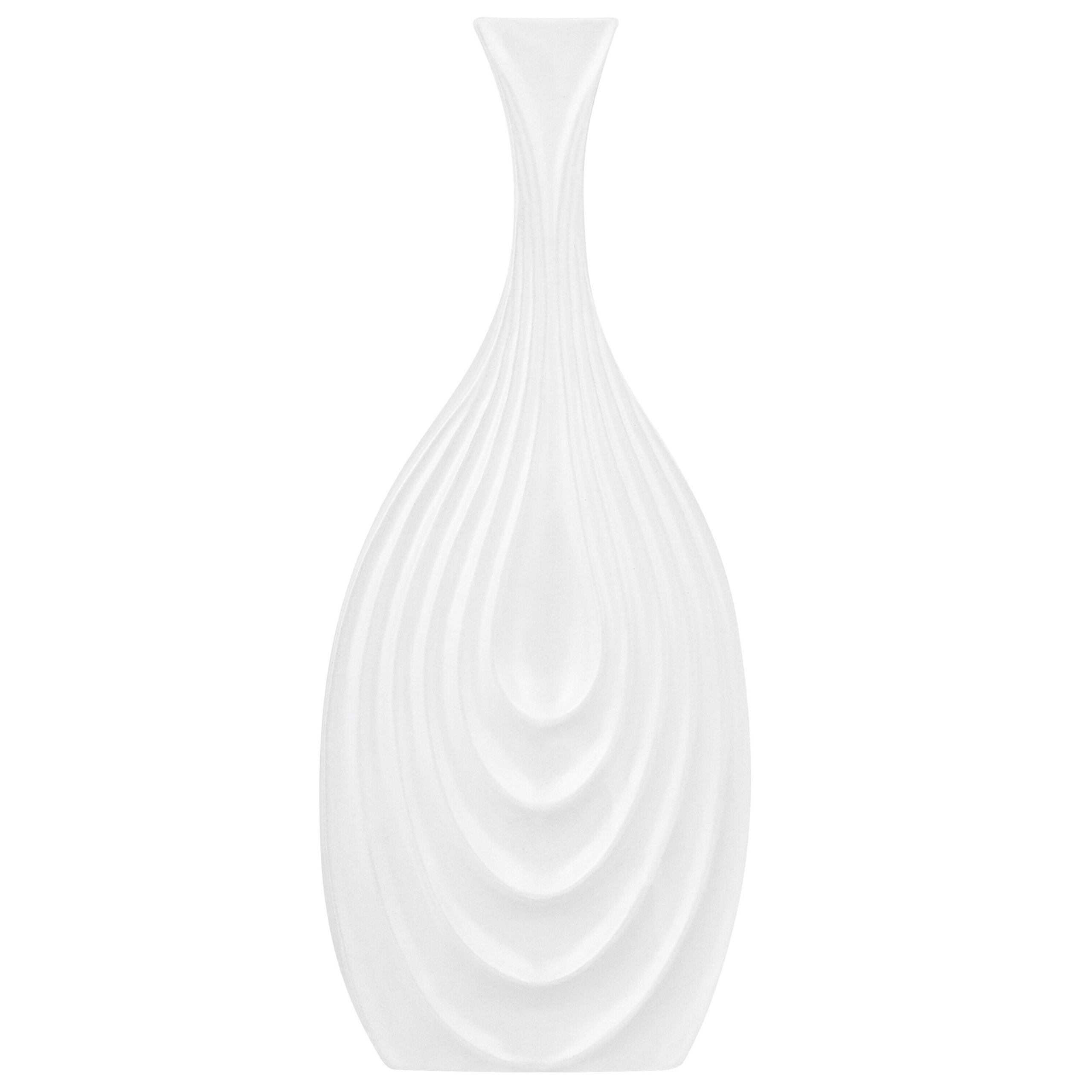 Koristemaljakko THAPSUS 39 cm Keramiikka Valkoinen