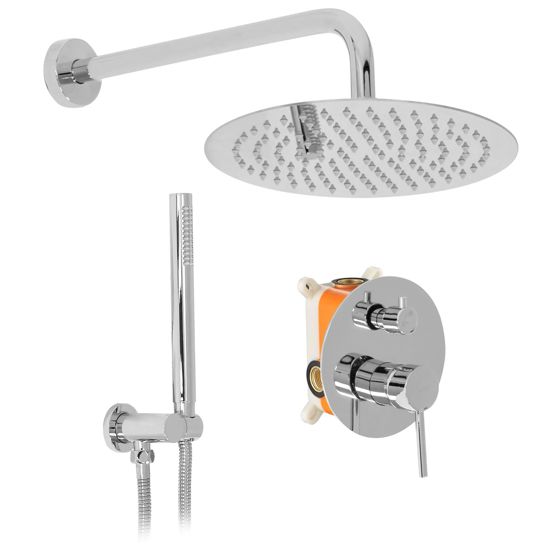 REA upotettava suihkusetti LUNGO kromi, 36X16X36,5CM