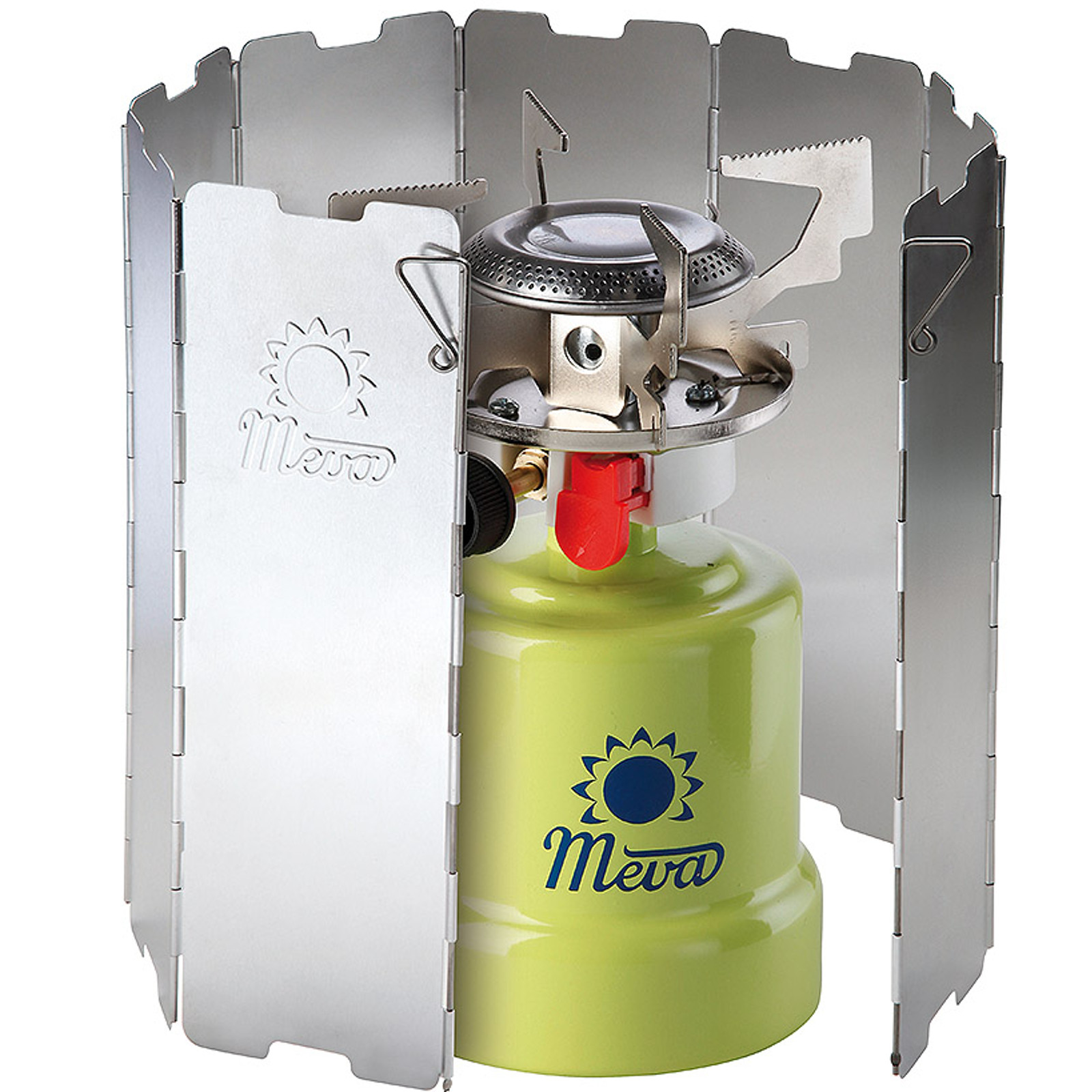 Tuulisuoja retkikeittimen polttimelle - hopea