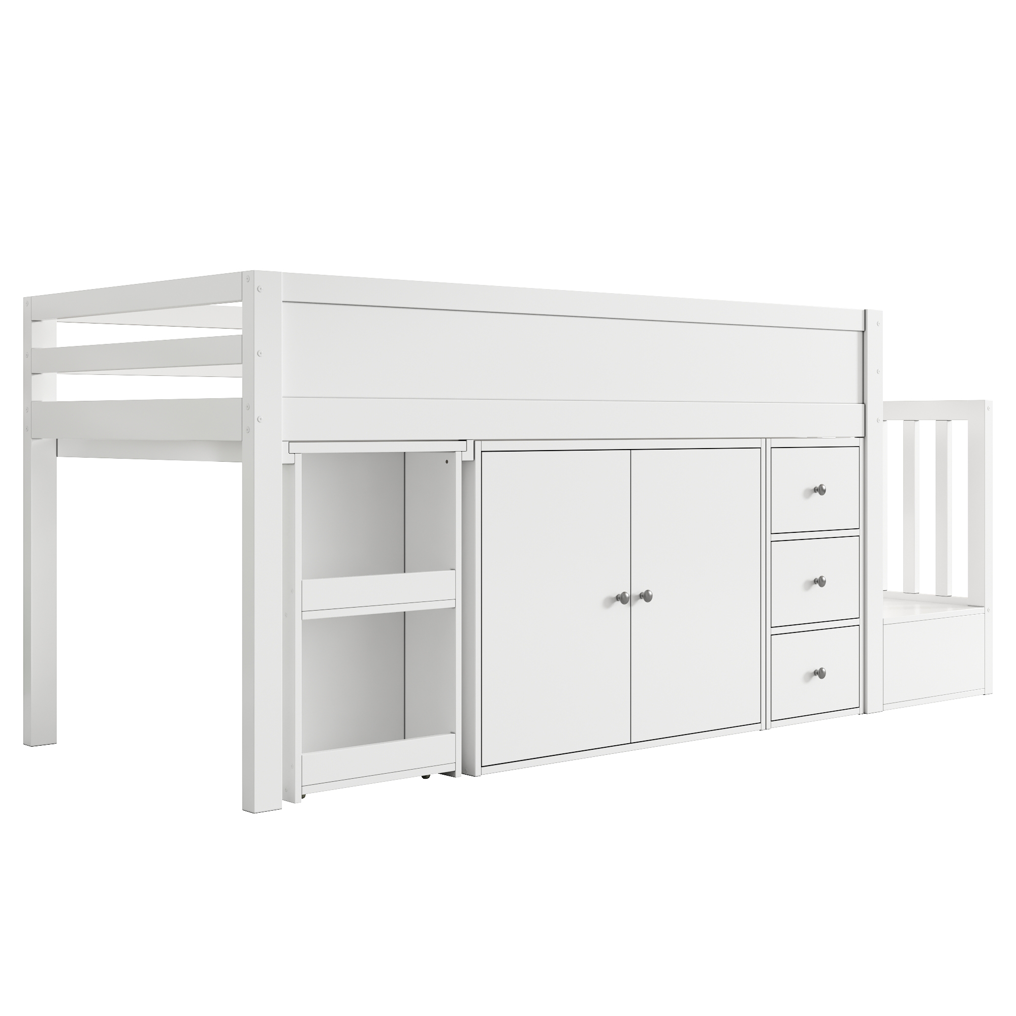 Kerrossänky 90x200 cm, valkoinen