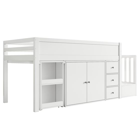 Kerrossänky 90x200 cm, valkoinen