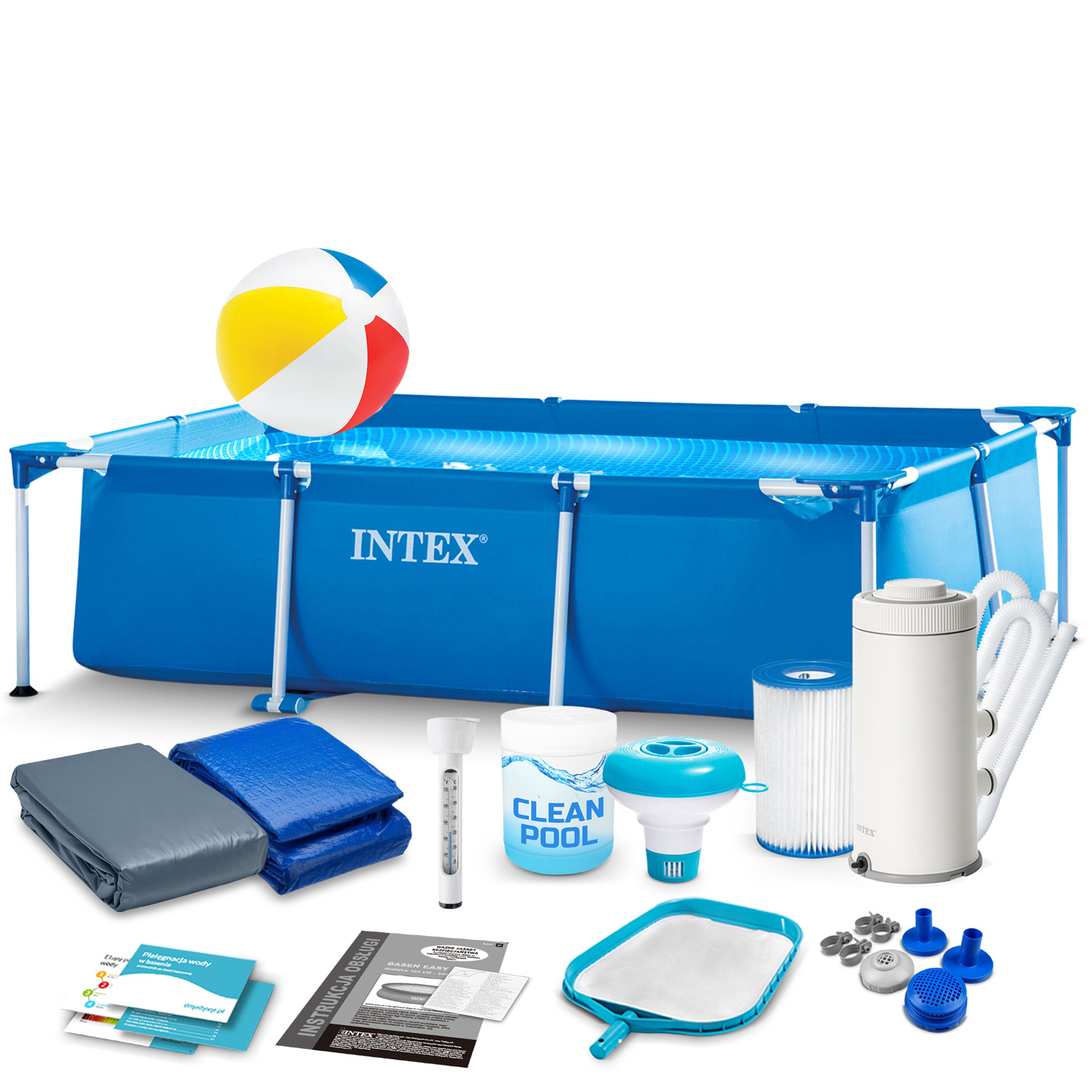 INTEX 28271 Runkoallas puutarhaan 260 x 160 x 65 cm 15 in 1