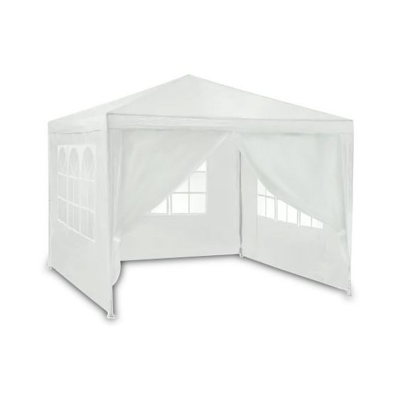 Valkoinen puutarhapaviljonki 3x3m 4936