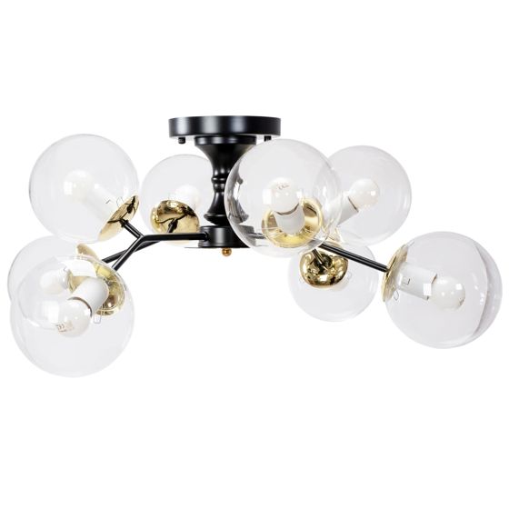 TOOLIGHT kattovalaisin APP1135-8C Musta-kulta, 64x64x18cm