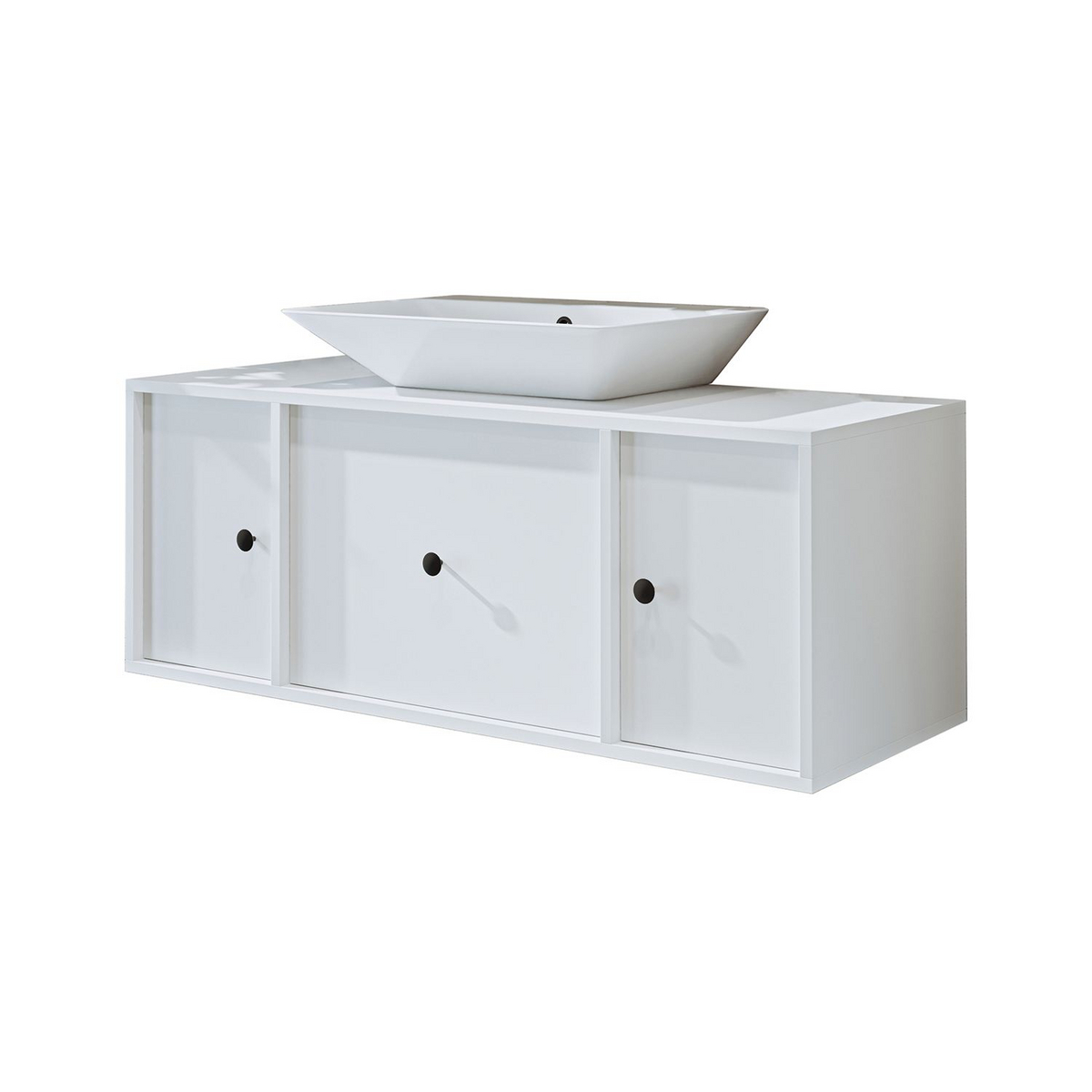 Norda Design Kylpyhuonekaappi altaalla Cefalu 45 x 120 x 45 cm