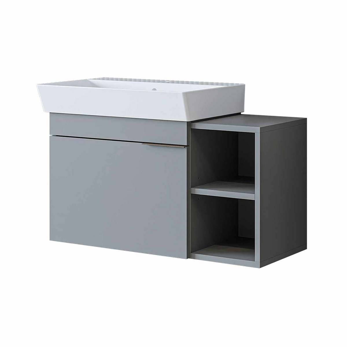 Norda Design Kylpyhuonekaappi altaalla Likya 82 38.6 x 82 x 54 cm