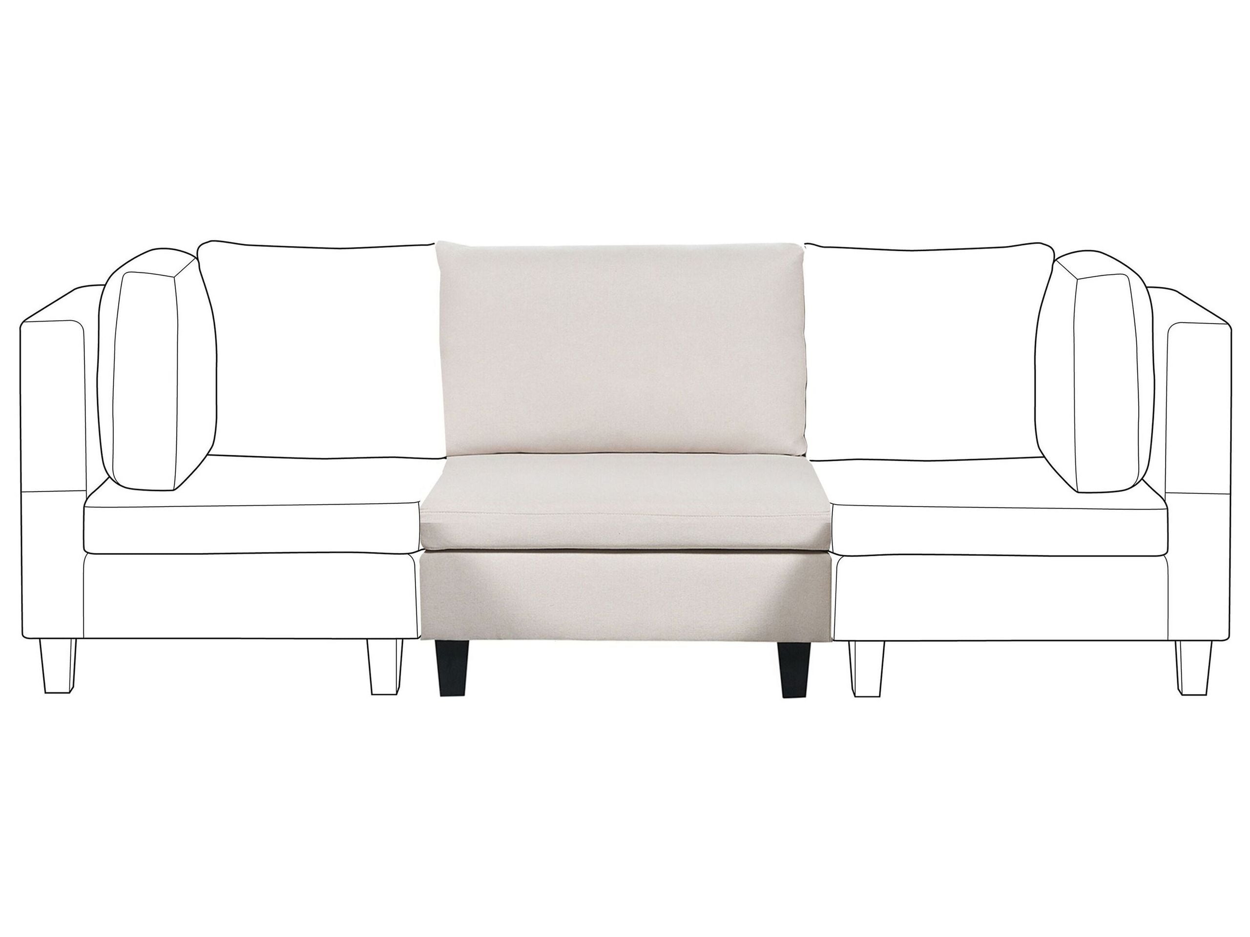 Keskimoduuli UNSTAD kangas Vaaleanbeige