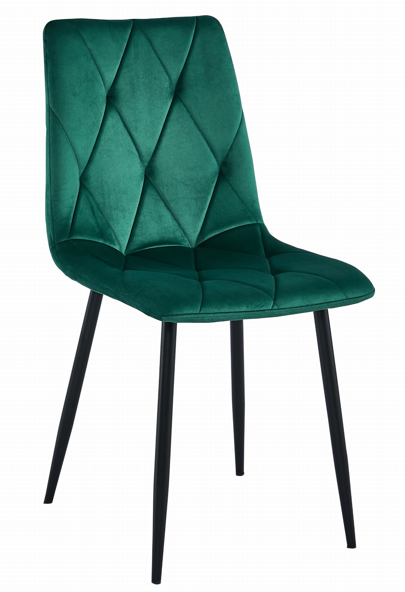 LIBRA-tuoli, tummanvihreä sametti, mustat jalat (1 kpl)
