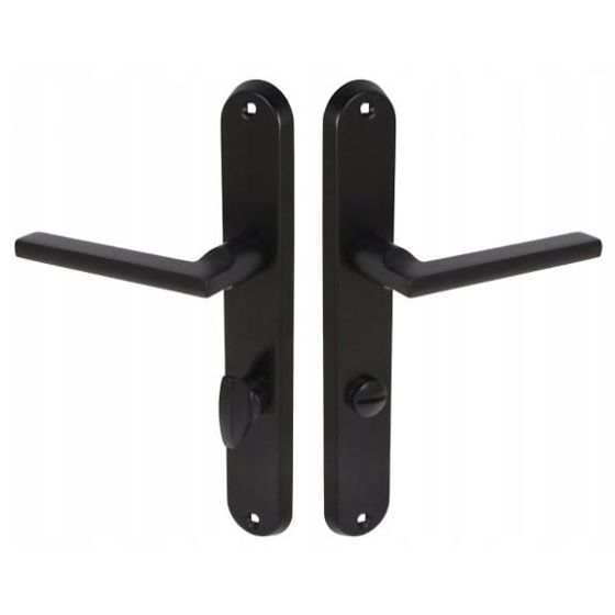 Sisäoven kahva, pitkä wc-levy, oikea, mattamusta