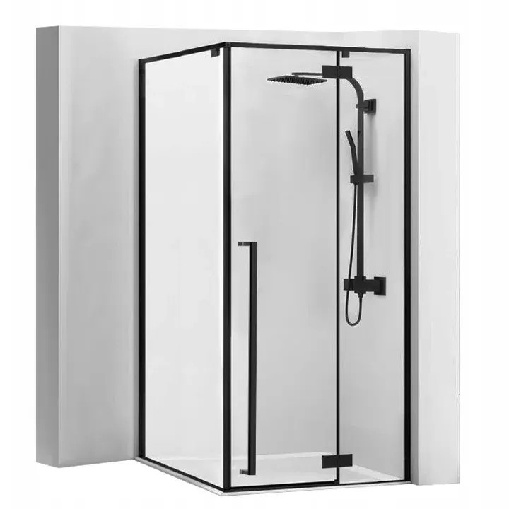 REA Suihkukaappi FARGO 90x90 musta, 89, 5X90X195CM