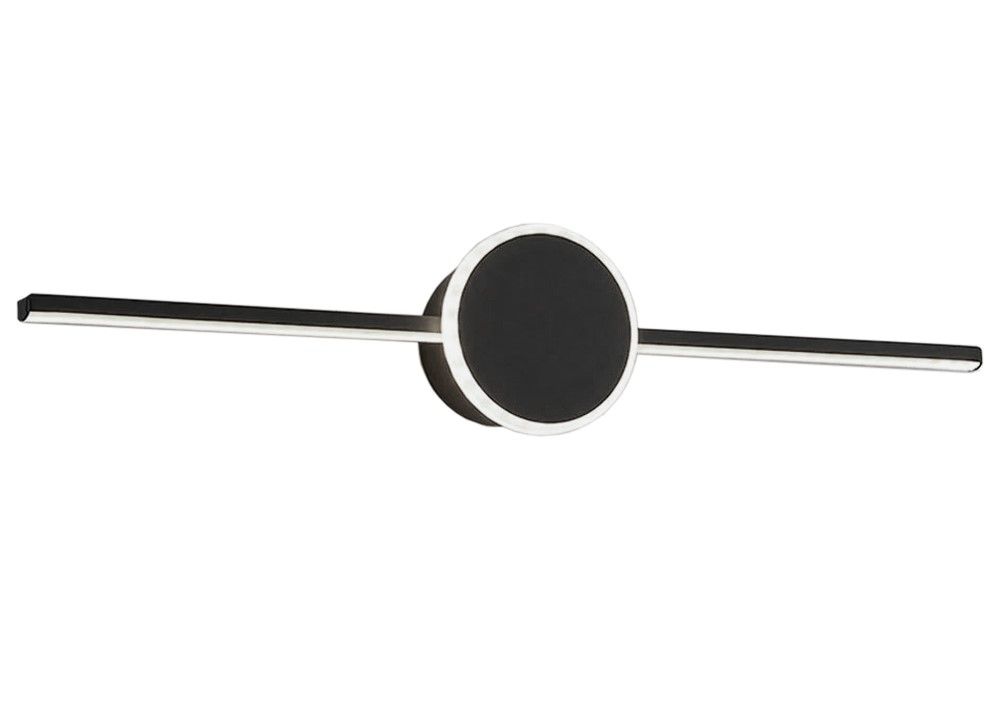 TOOLIGHT seinävalaisin LED APP850-1W ROUND Musta, 81x11x12cm