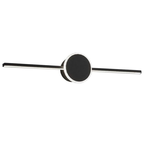 TOOLIGHT seinävalaisin LED APP850-1W ROUND Musta, 81x11x12cm