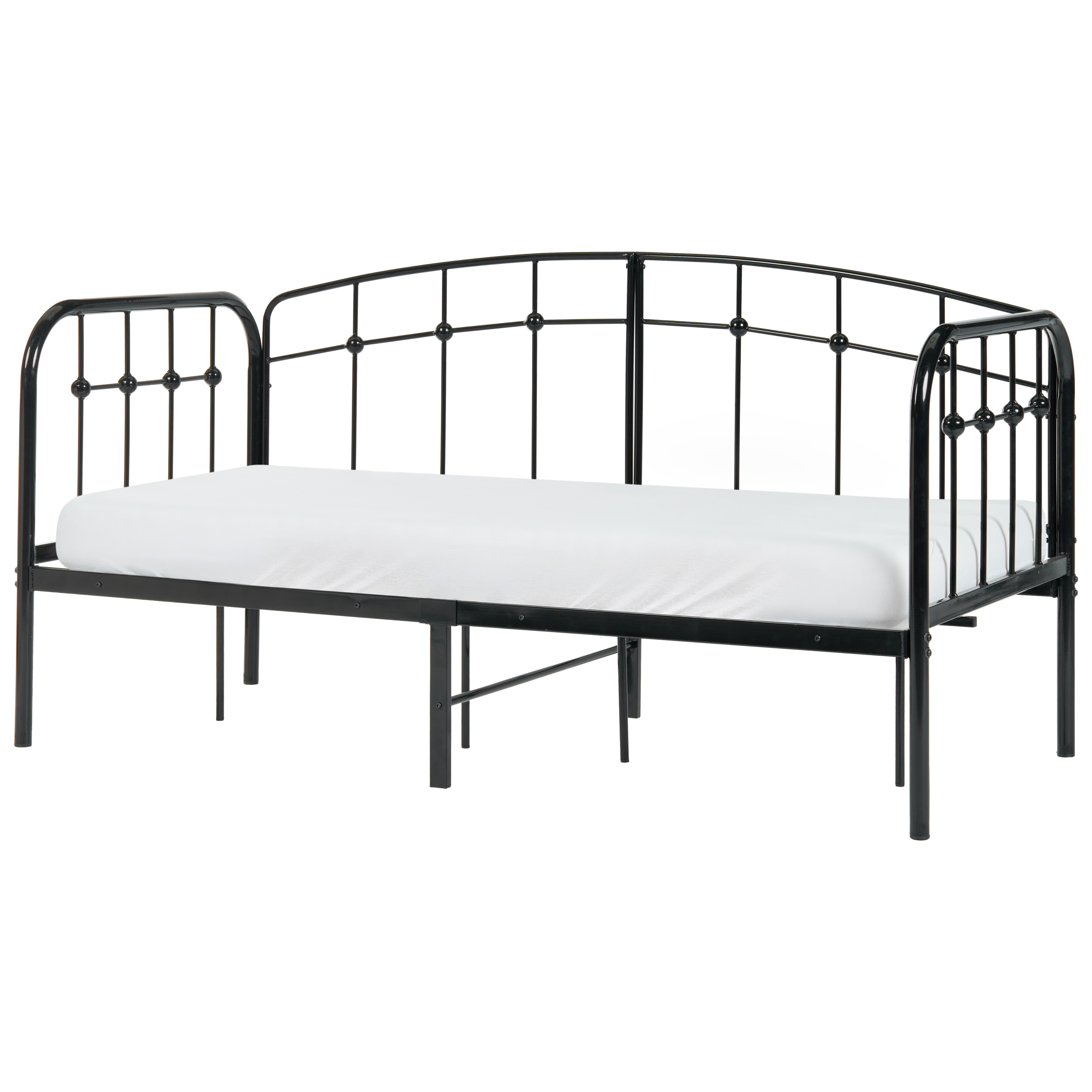 Sohvasänky Metalli ARRIEN 90 x 200 cm Musta