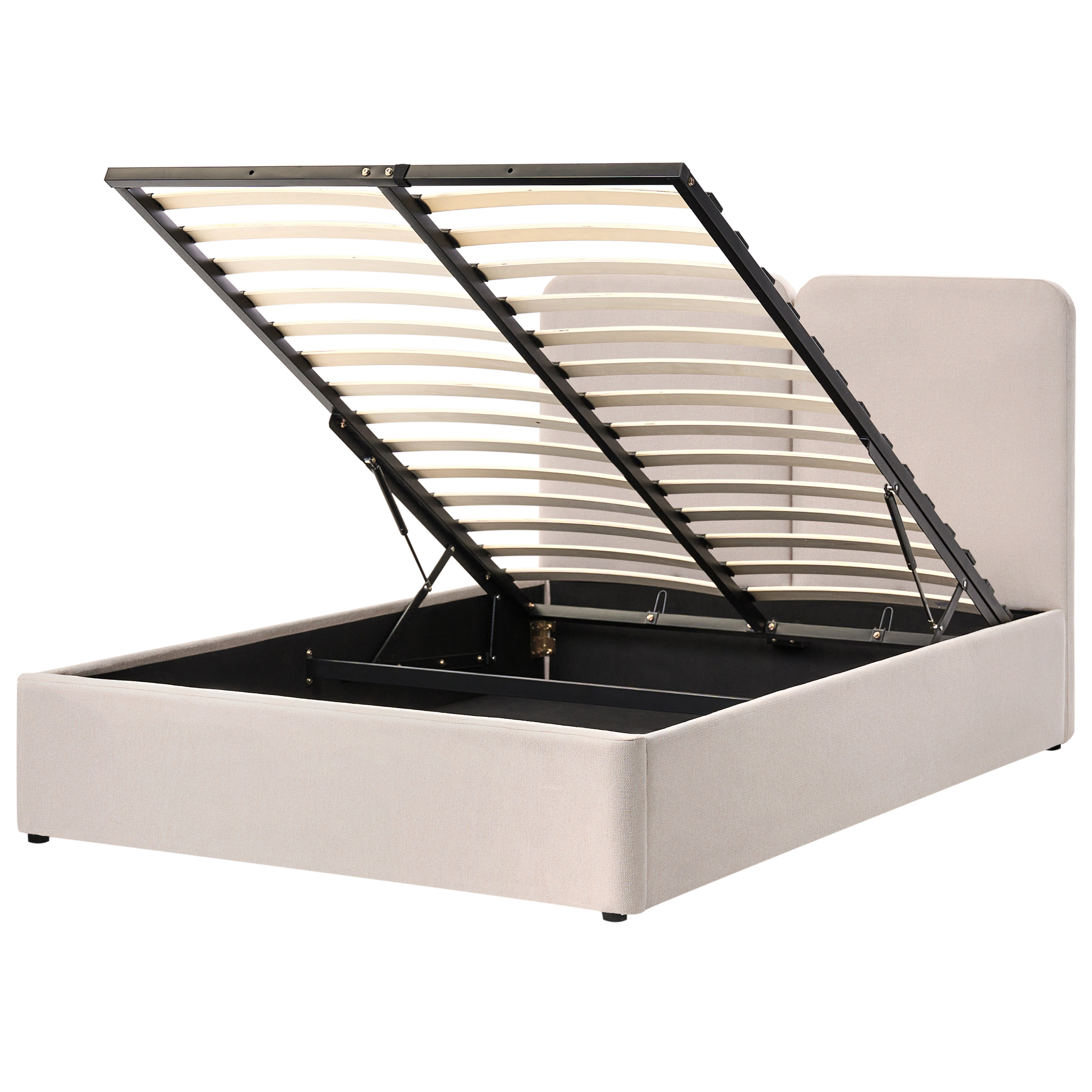 Sänky säilytystilalla kangas ARBOIS 140 x 200 cm Beige