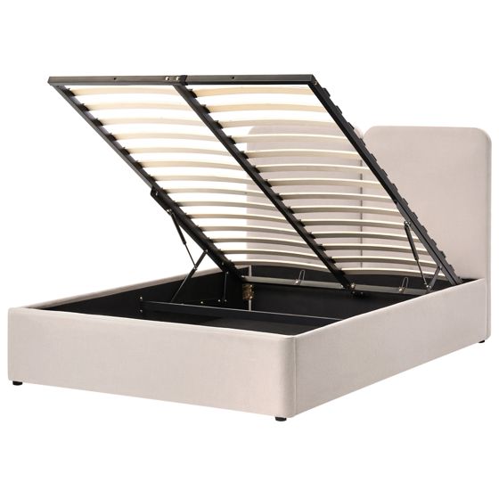 Sänky säilytystilalla kangas ARBOIS 140 x 200 cm Beige