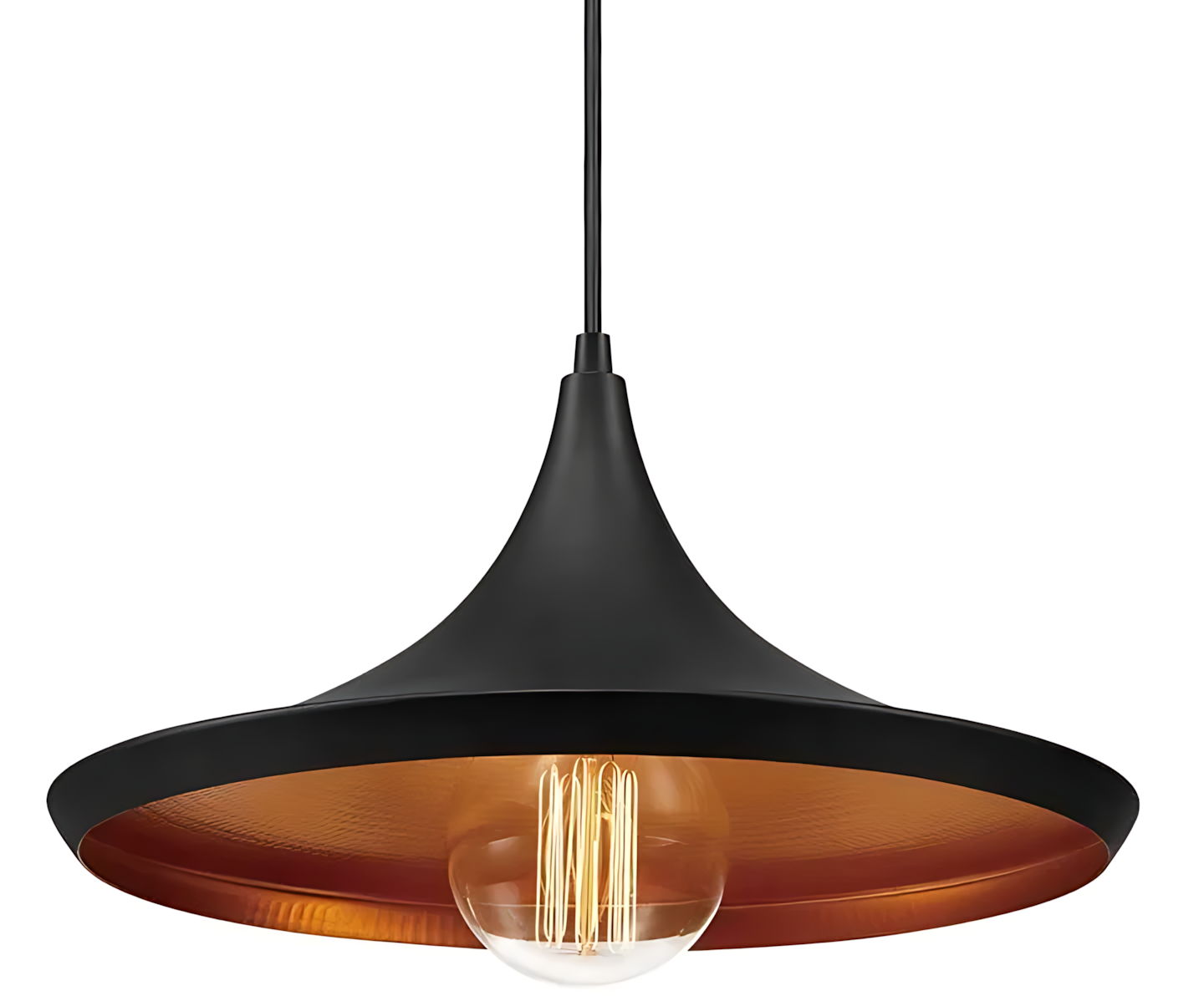 TOOLIGHT riippuva kattovalaisin APP609-1C COSTA C musta, 70x34,5x12cm