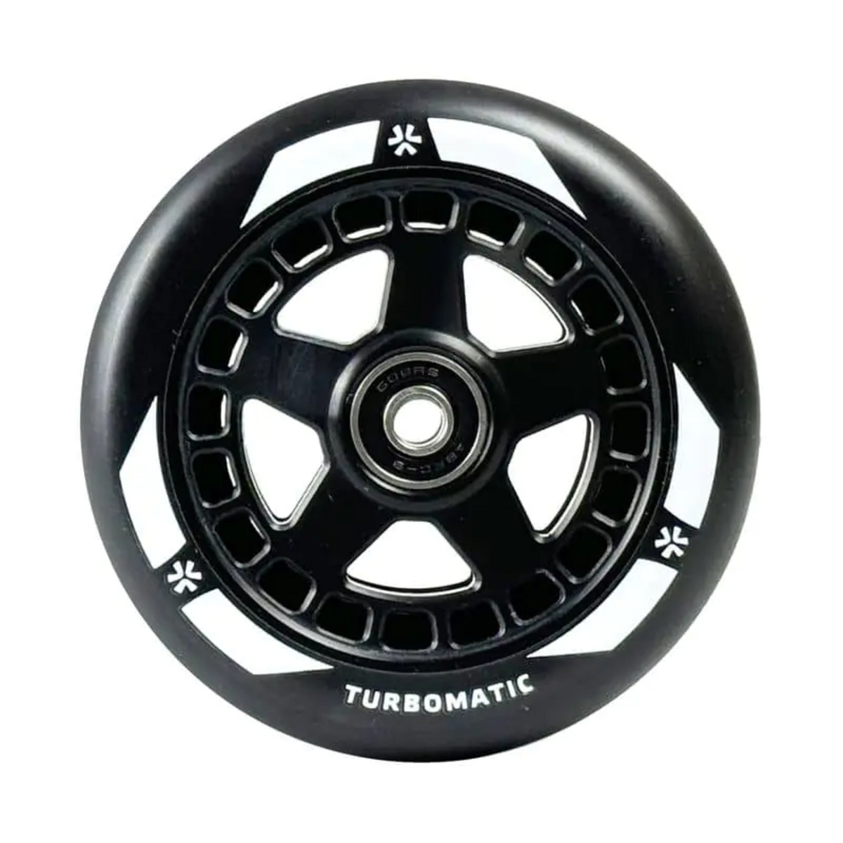 Union Turbomatic V2 Pro Scooter Wheel 110 mm musta temppupotkulaudan rengas