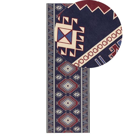 Matto KANGAL Tummansininen 80 x 240 cm