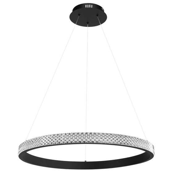 TOOLIGHT riippuva kattovalaisin LED APP1512-CP musta, 61x61x45cm