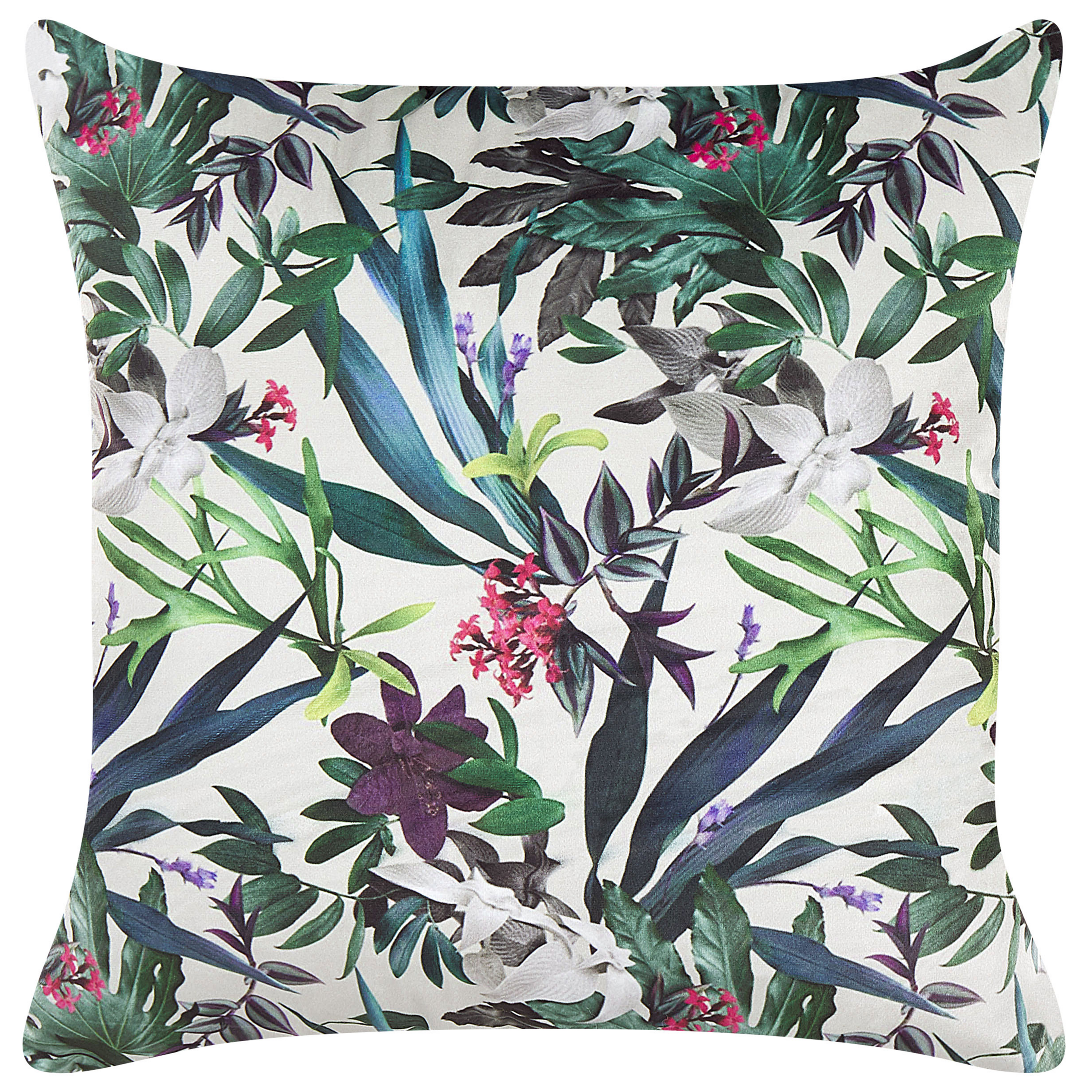 Koristetyyny GASTERIA 45 x 45 cm Sametti Vihreä Kasvikuvio
