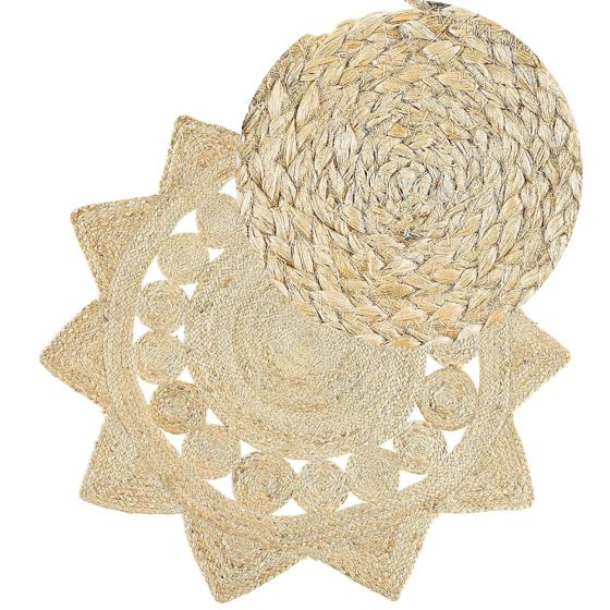 Matto ARABAN Beige ø 120 cm juutti