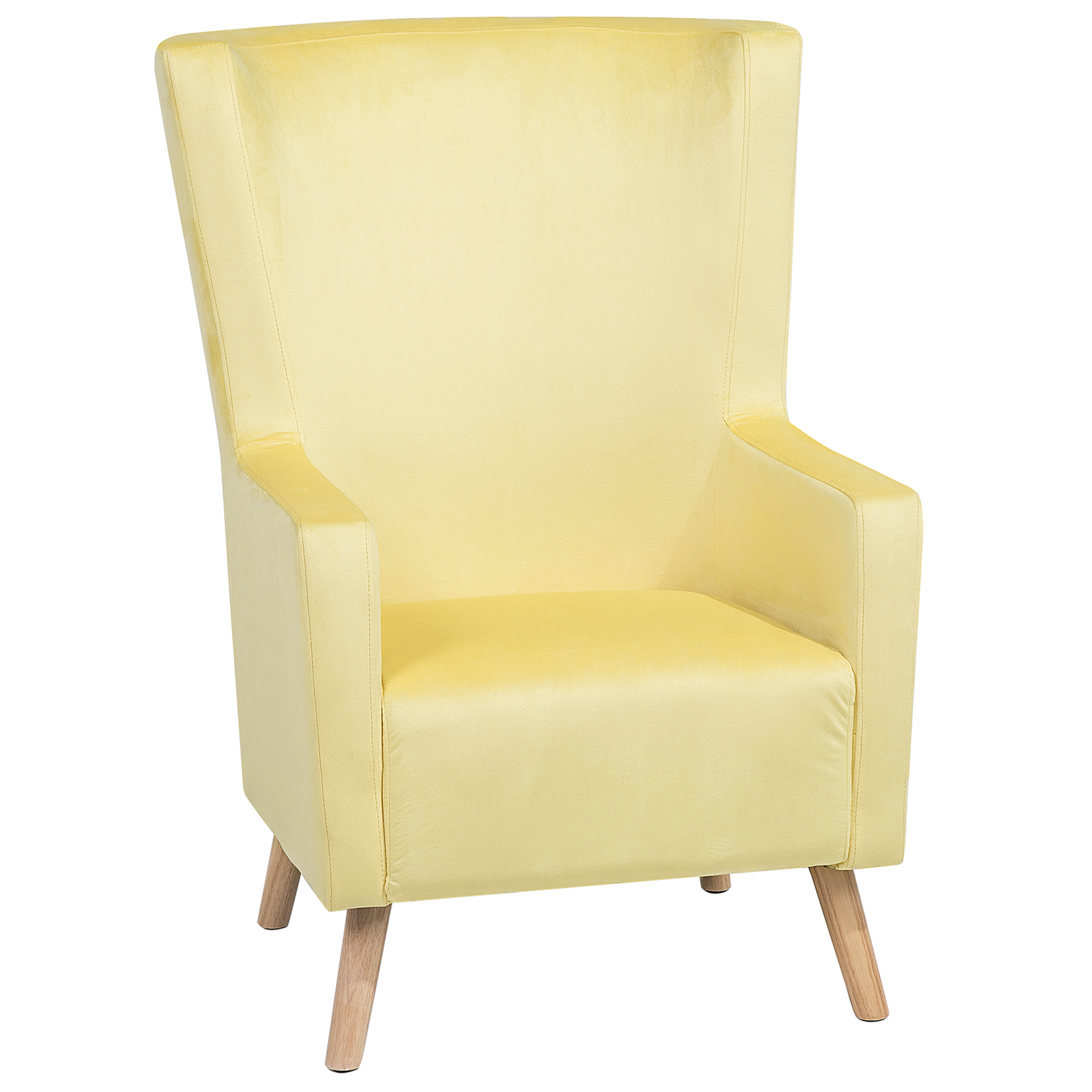 Wingback-tuoli ONEIDA Sametti Keltainen