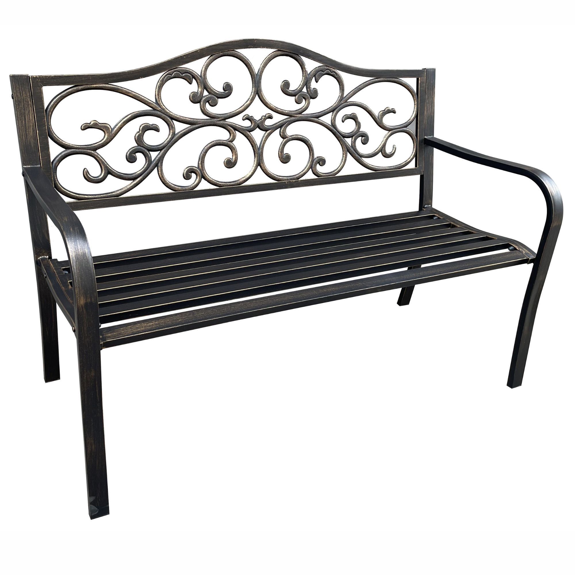 Akord Puutarhapenkki Irga Musta 41x62x58