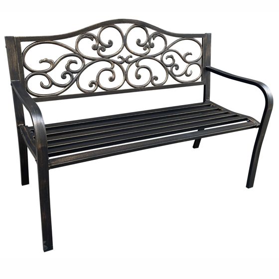 Akord Puutarhapenkki Irga Musta 41x62x58