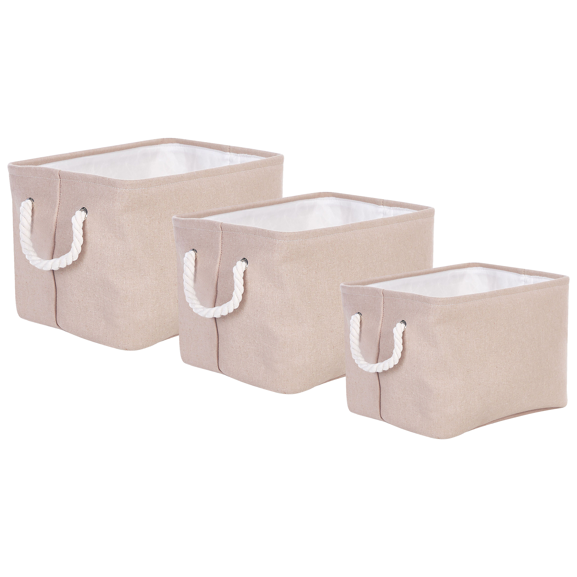 Korisetti 3 kpl DARQAB puuvilla Ruskeanharmaa